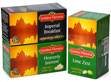 В продажу выходит чай Golden Victoria, для которого агентством Omnibus был разработан новый дизайн упаковки