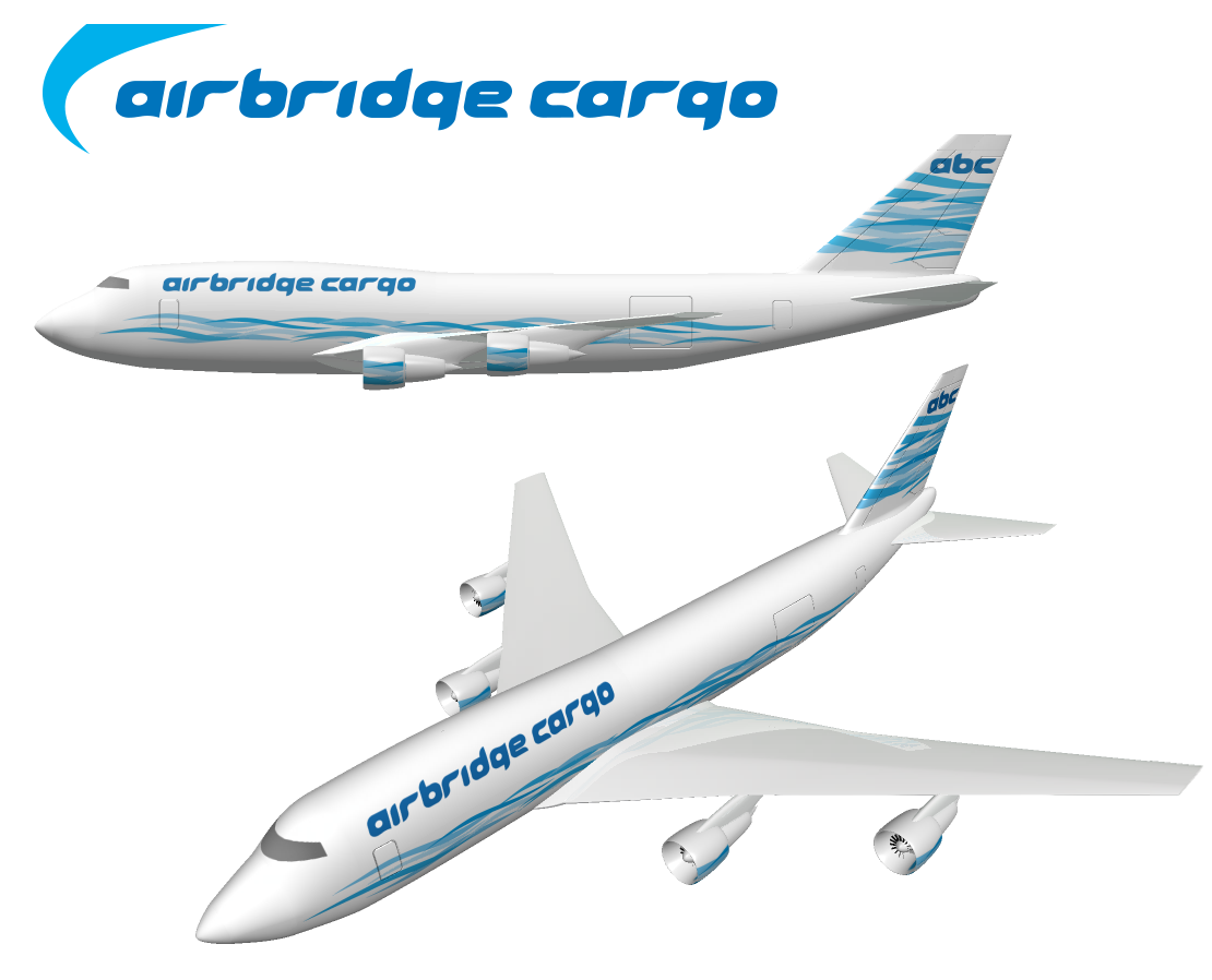 Разработка логотипа и дизайн раскраски самолета aвиакомпании AirBridge Cargo