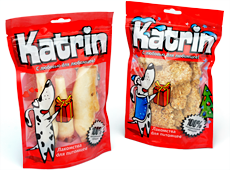 Агентство Omnibus обновило дизайн упаковки лакомств для собак «Katrin»